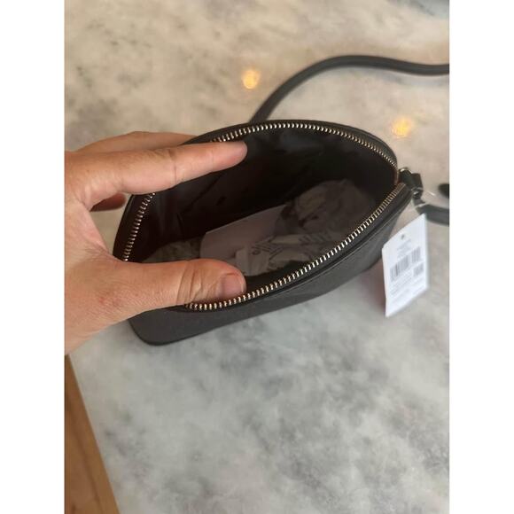 Kate Spade Tinsel Small Dome Crossbody In Black New With Tags - Picture 6 of 7